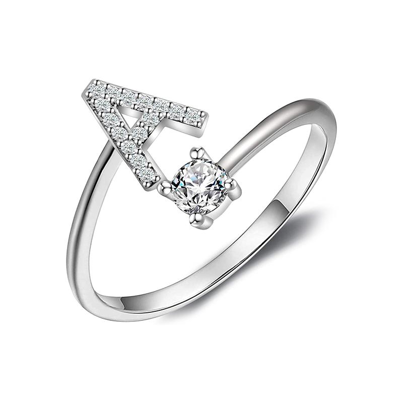 Z Sterling Letter Ring