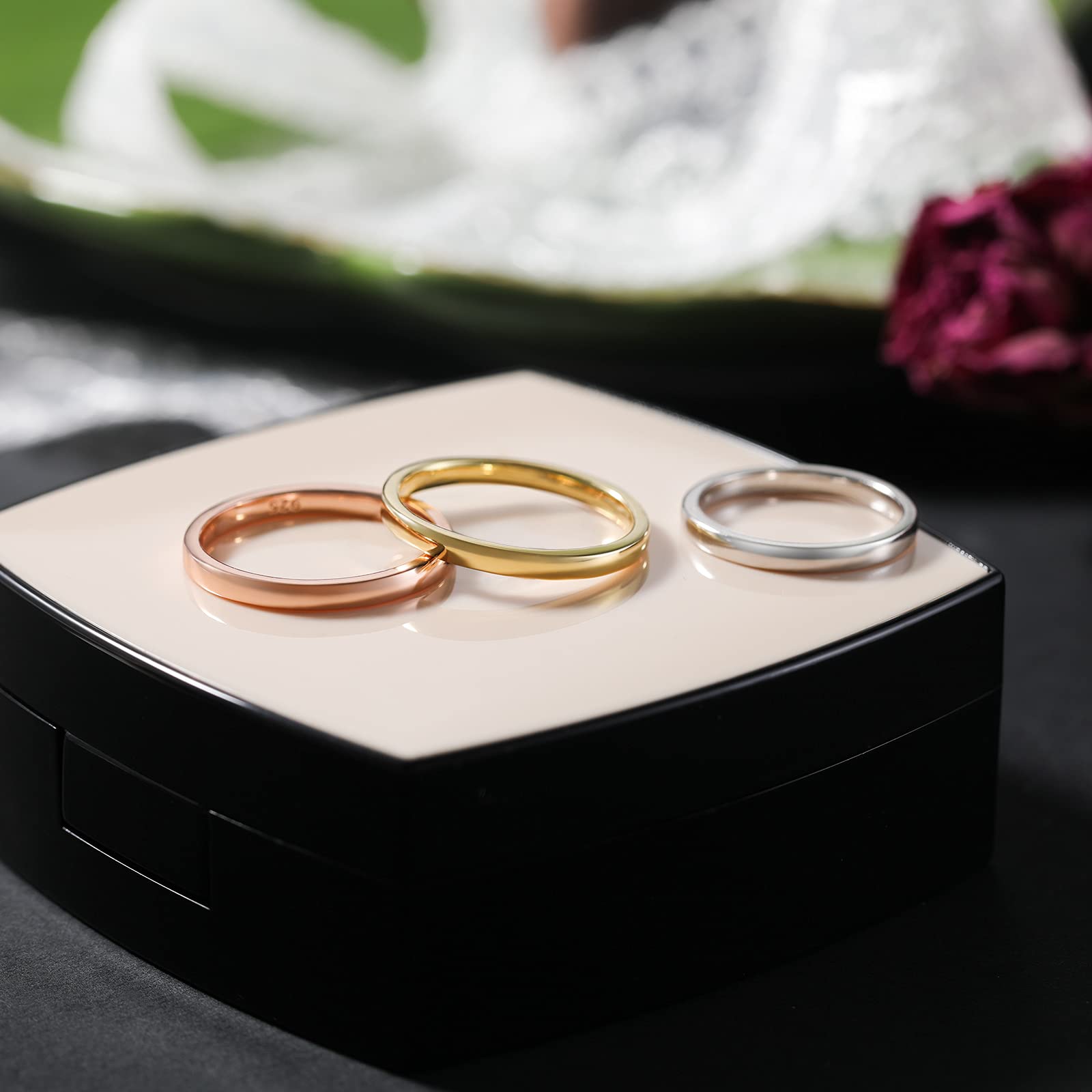 2mm wedding band for him, cheap wedding rings for men, cheap wedding rings for him, sterling silver bridal sets, 2mm s925 band rings, inexpensive promise rings