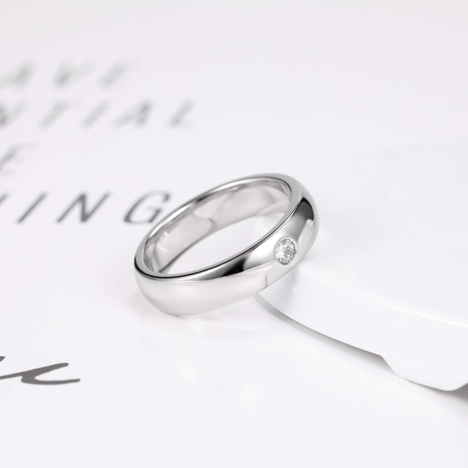silver band rings, sterling silver rings, Eamti, inexpensive promise ring for men, cheap wedding rings for him, his hers wedding, 5mm wedding band, mens wedding band